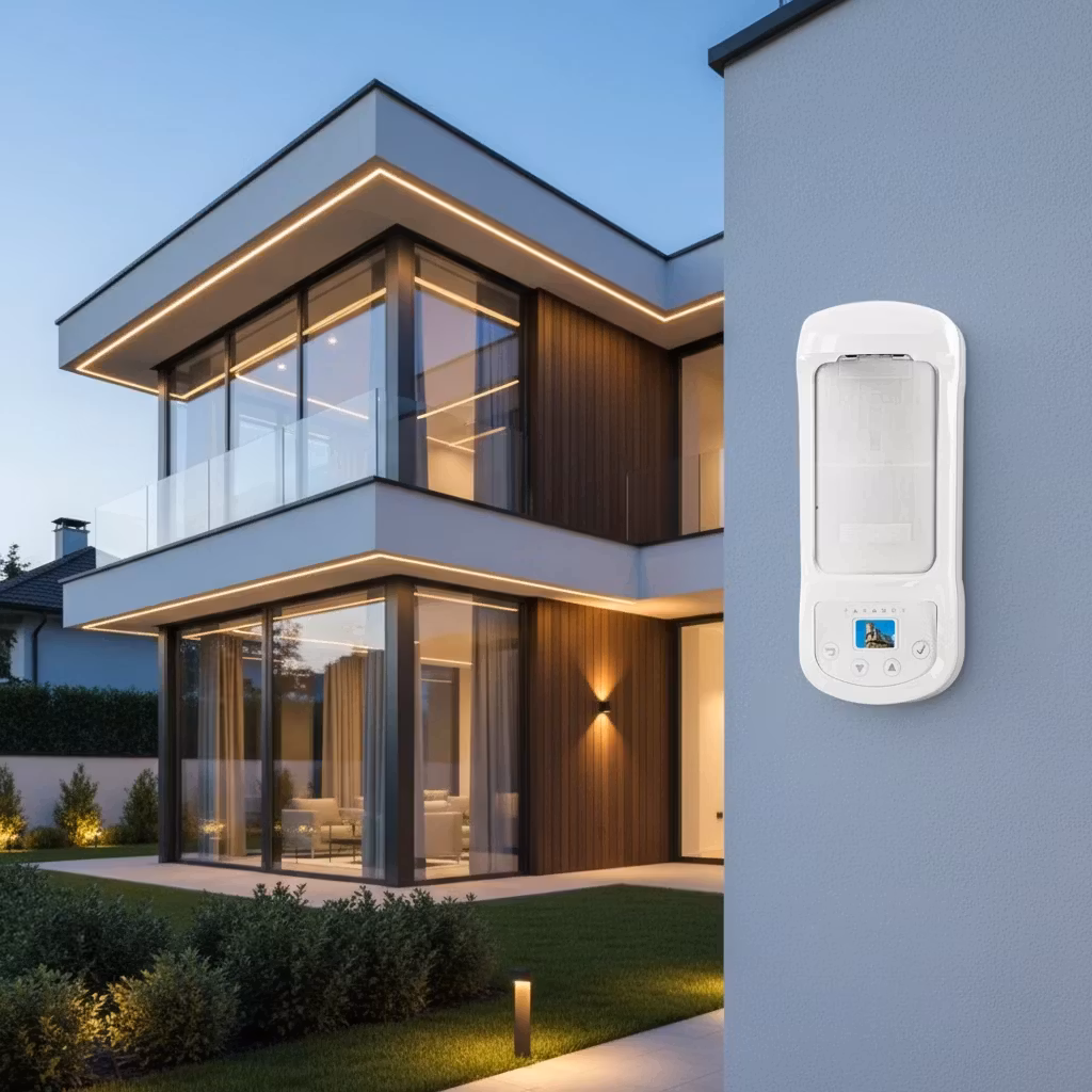 چشمی nvx80 نصب در محیط باز ویلا و باغ