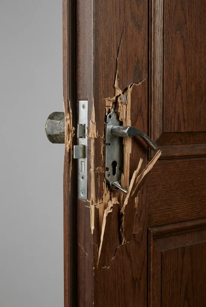 درب با هر استحکام تخریب  امکان تخریب دارد 